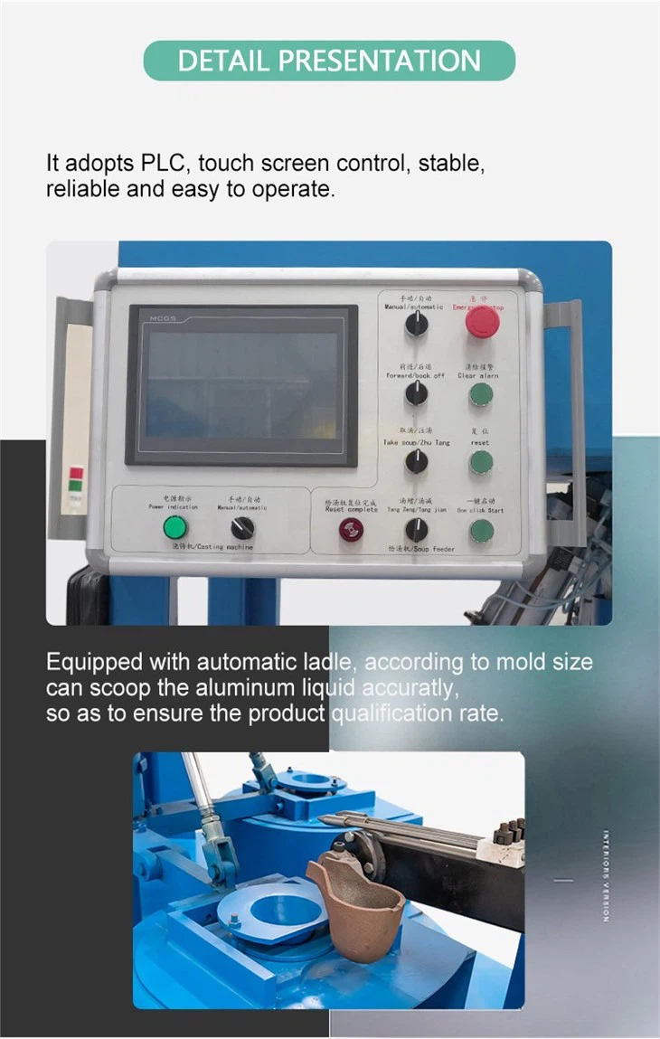4-stations Automatic Metal Spin Casting Machine3